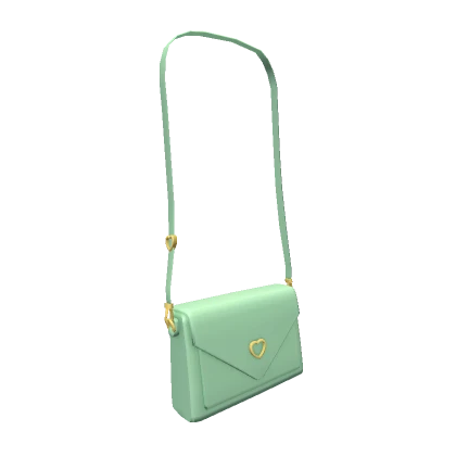 Green Cute Heart Purse 3.0