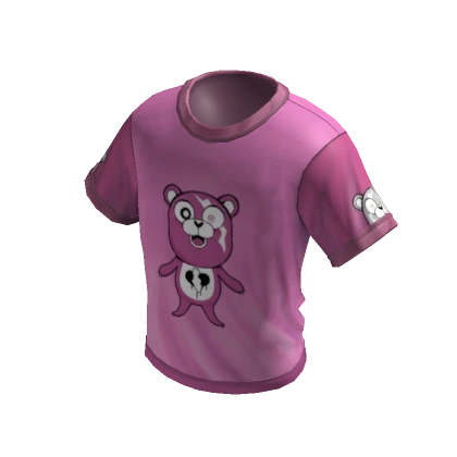 Broken Hearted Bear 💔🧸 Ringer Tee Pink