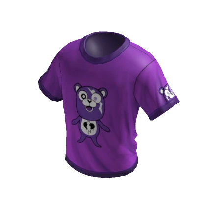 Broken Hearted Bear 💔🧸 Ringer Tee Purple