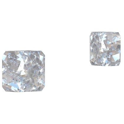 square diamond earrings