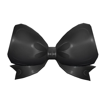 Shiny Black Bowtie