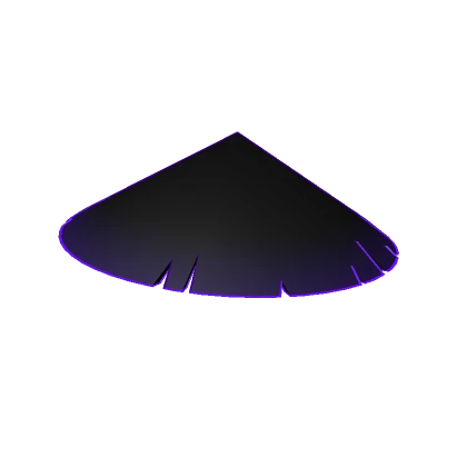 Purple Void Samurai Hat - Cartoony Outline