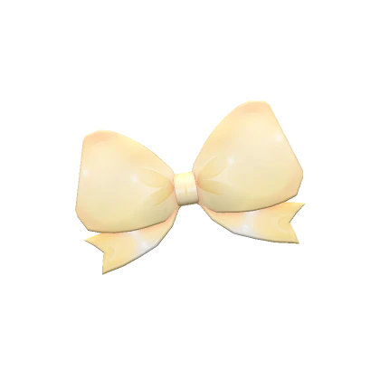 Shiny Yellow Hair Bowtie