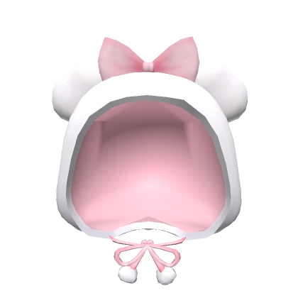 Kawaii Pink Bear Hood