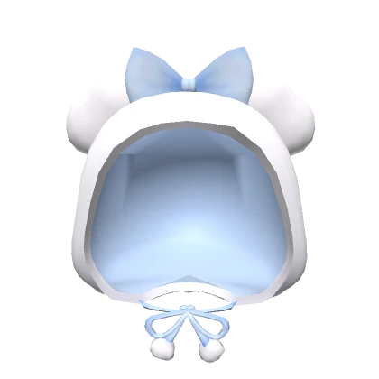 Kawaii Blue Bear Hood