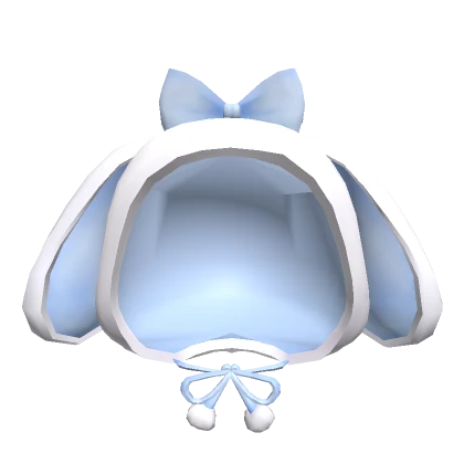 Kawaii Blue Rabbit Hood