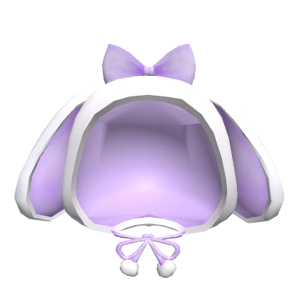 Kawaii Purple Rabbit Hood