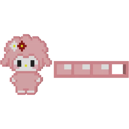 My sweet piano kawaii pastel pink lamb