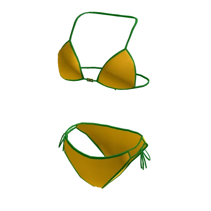 Yellow and Green Brazil Bikini 🇧🇷 💛 💚