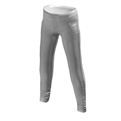 Leather Pants White - Shiny