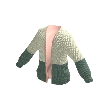 Knitted Jacket Yellow Green Pink