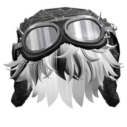 Black&White Cool Boy Hair w/ Y2K Goggles Ushanka