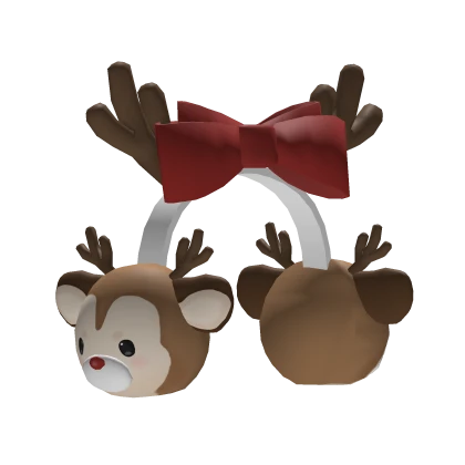 Cute Christmas Reindeer Headphone Earmuffs