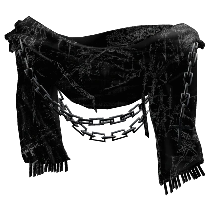 Grunge Emo Distressed Neck Scarf