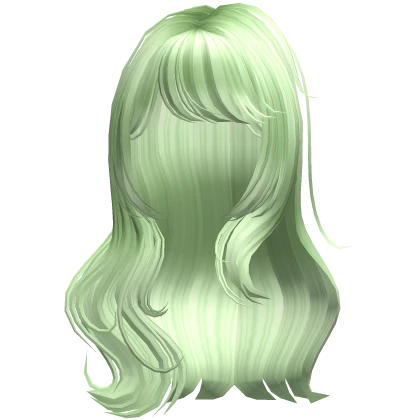 ♡ elegant long wavy hair (green)