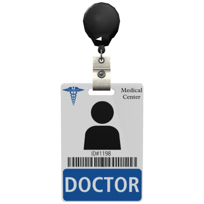 Doctor ID Card Badge