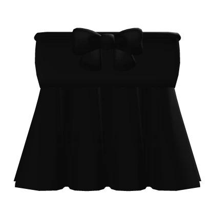 black ruffle bow babydoll dress