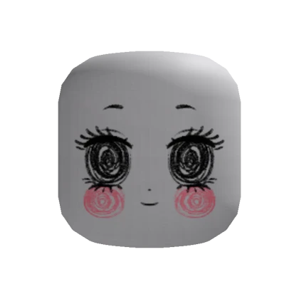 Cute Doll Scribble Face