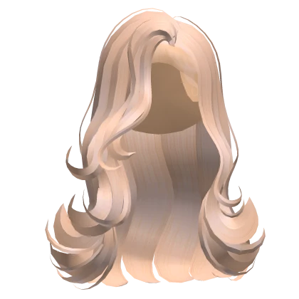 Blonde Swoopy Curly Hair with Slayed Edges [1]