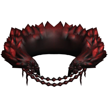 Crimson Red Chrome Neck Fur