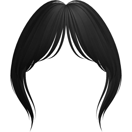 Curtain Carpenter Bangs in Black