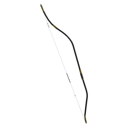 Classic Japanese Longbow in Black n Yellow