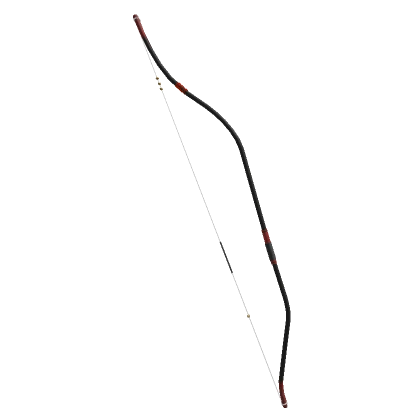 Classic Japanese Longbow in Red n Black