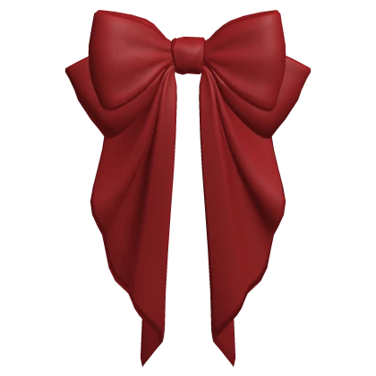 Big Hair Bow Dark Red Basic Ribbon Cutesy Bloody