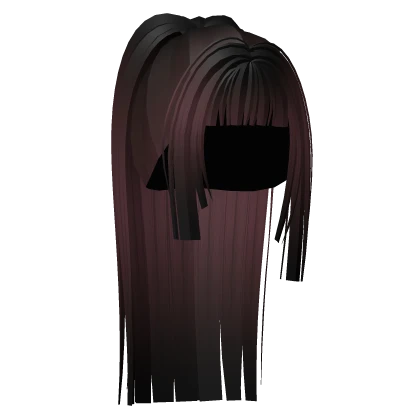 Chic Slick Harajuku Hime Cut Ponytail (Burgundy)