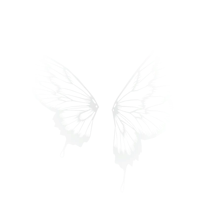 White Translucent Flutterglow Wings