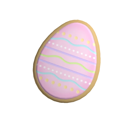 Easter Egg Sugar Cookie - pink