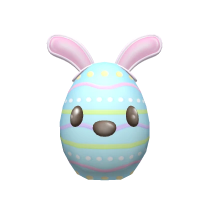 Easter Egg Character  - blue