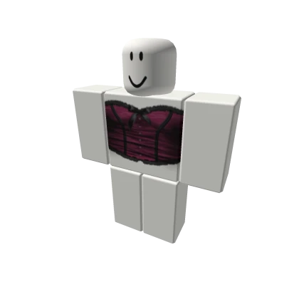 [CIDS] Hot pink corset black wedgie emo goth y2k