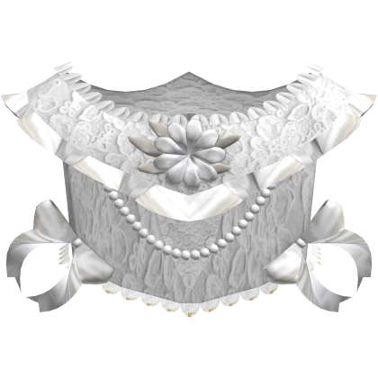 White Lace Victorian Rococo Regency Corset Top