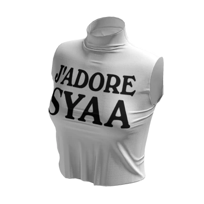 ☆ J'adore Syaa White Turtleneck Tank top