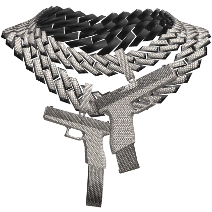 1.0 Iced Out Stacked Twin Toys Chain 