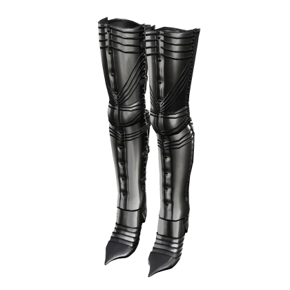 Silver Heeled Knight Boots (It-Girl Doll)