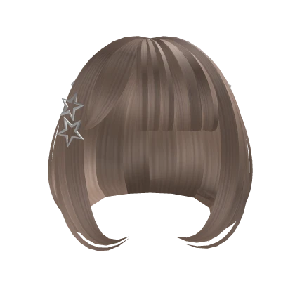Cute Short Hair w Stars (Milktea)