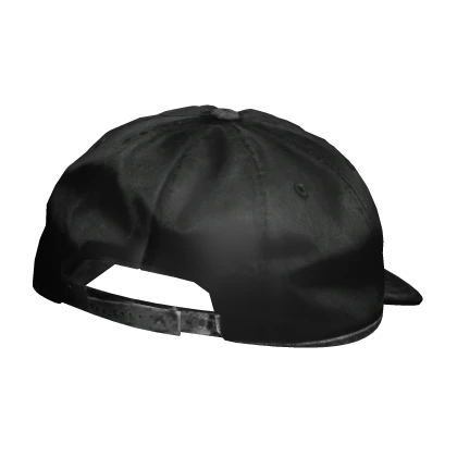Thrifted Black Cap Backwards