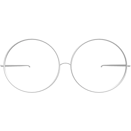 White Round Glasses