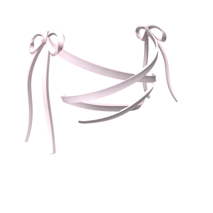 ୨୧: kawaii pink lace ribbon for pigtails