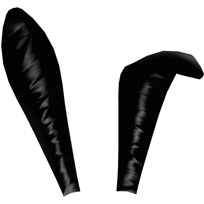 black shiny bunny ears