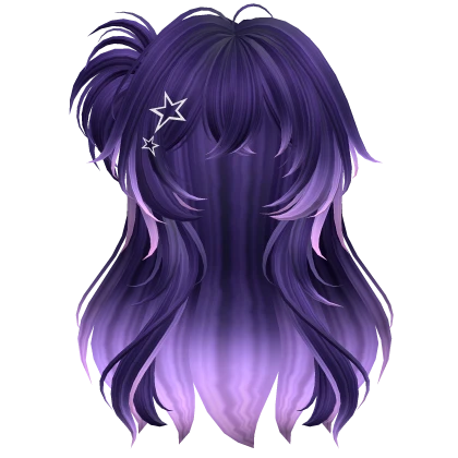 Super Fluffy Y2K Anime Pigtail (Galaxy)
