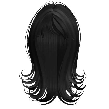 iconic long sweet swirly hairstyle black
