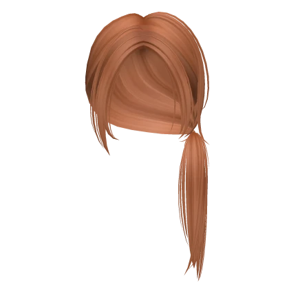 Messy Low Ponytail in Ginger