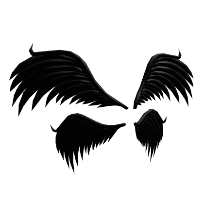 Black Angel Wings (4 Wings)