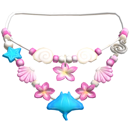 Preppy Oceanic Pink Necklace