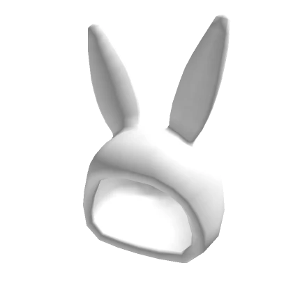 Simple White Bunny Hoodie