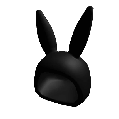 Simple Black Bunny Hoodie