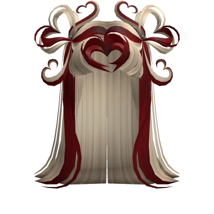 Sweetheart Half-Up Hair in Blonde Red